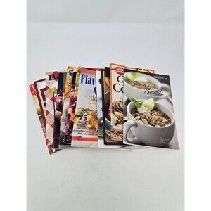 COOKBOOK LOT OF 17 BOOKLETS PAMPHLETS RECIPES TUPPERWARE PAMPERED CHEF BHG COOK